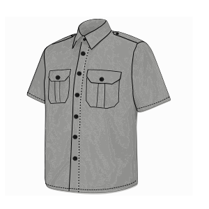 Moldes de confeccion para UNIFORMES Camisas Camisa Guarda Civil 8065